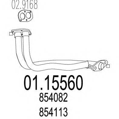 MTS 0115560 Труба вихлопного газу