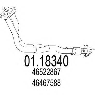 MTS 0118340 Труба вихлопного газу