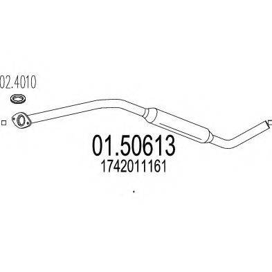 MTS 0150613 Середній глушник вихлопних газів