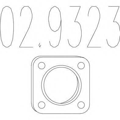 MTS 029323 Прокладка, труба вихлопного газу