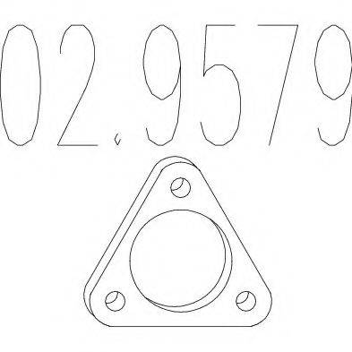 MTS 029579 Прокладка, труба вихлопного газу