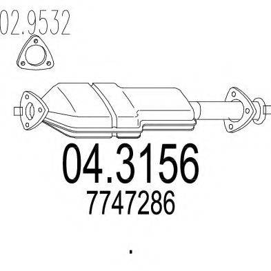 MTS 043156 Каталізатор