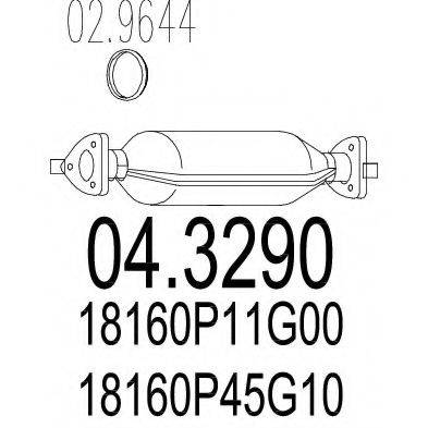 MTS 043290 Каталізатор