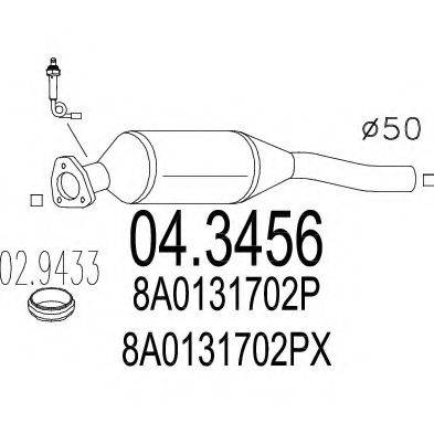 MTS 043456 Каталізатор