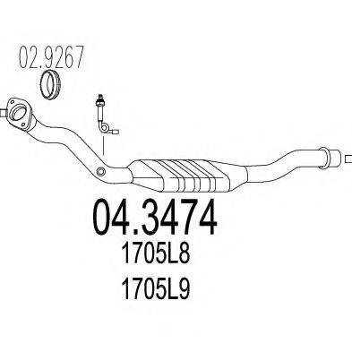 MTS 043474 Каталізатор