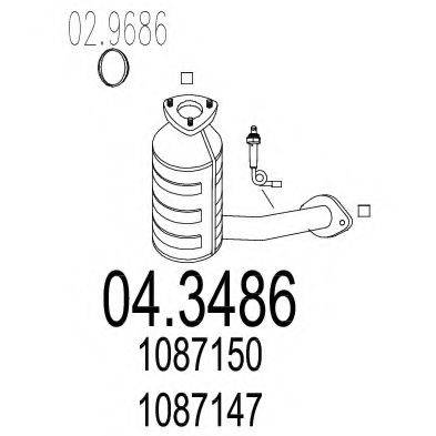 MTS 043486 Каталізатор