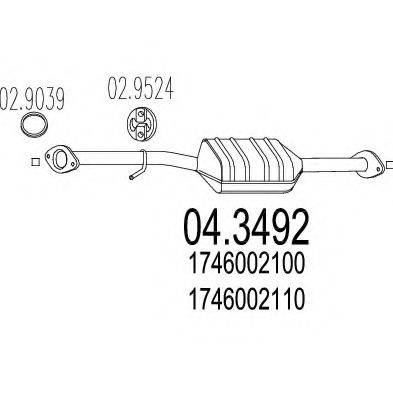 MTS 043492 Каталізатор