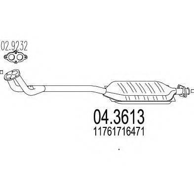 MTS 043613 Каталізатор
