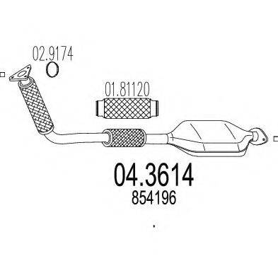 MTS 043614 Каталізатор