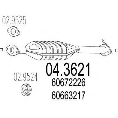 MTS 043621 Каталізатор