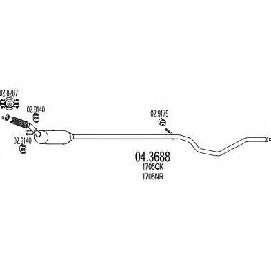 MTS 043688 Каталізатор