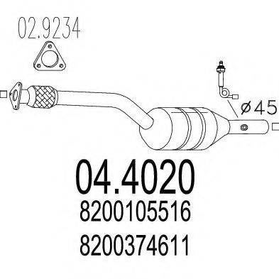 MTS 044020 Каталізатор