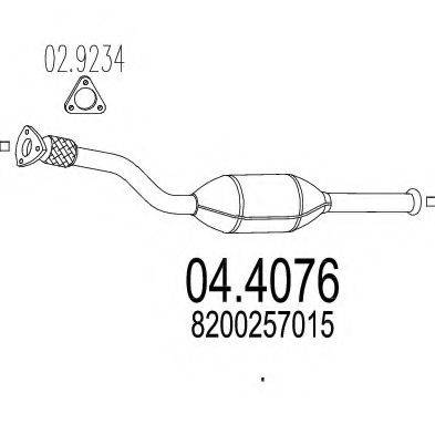 MTS 044076 Каталізатор