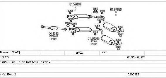 MTS C260382005517 Система випуску ОГ