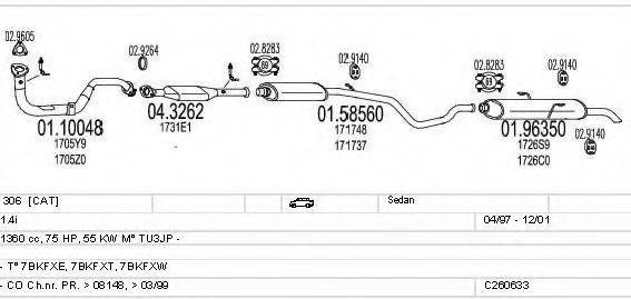 MTS C260633006366 Система випуску ОГ