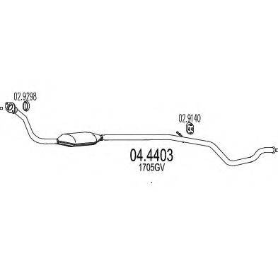 MTS 044403 Каталізатор