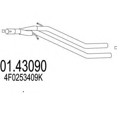 MTS 0143090 Труба вихлопного газу