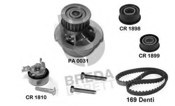 BREDA LORETT KPA0028A Водяний насос + комплект зубчастого ременя
