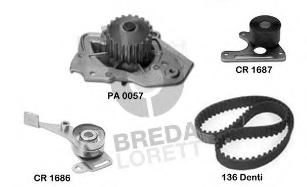 BREDA LORETT KPA0116B Водяний насос + комплект зубчастого ременя