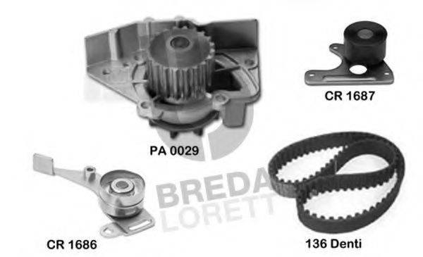 BREDA LORETT KPA0116C Водяний насос + комплект зубчастого ременя