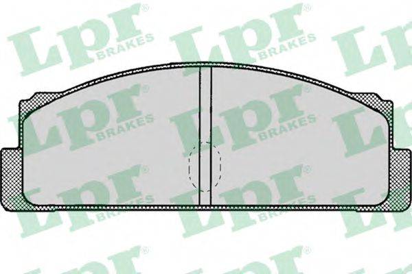 LPR 05P002 Комплект гальмівних колодок, дискове гальмо