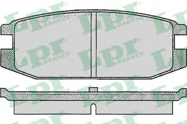 LPR 05P045 Комплект гальмівних колодок, дискове гальмо