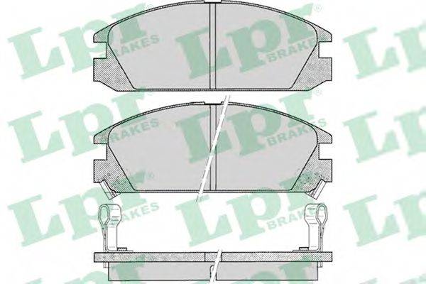 LPR 05P073 Комплект гальмівних колодок, дискове гальмо