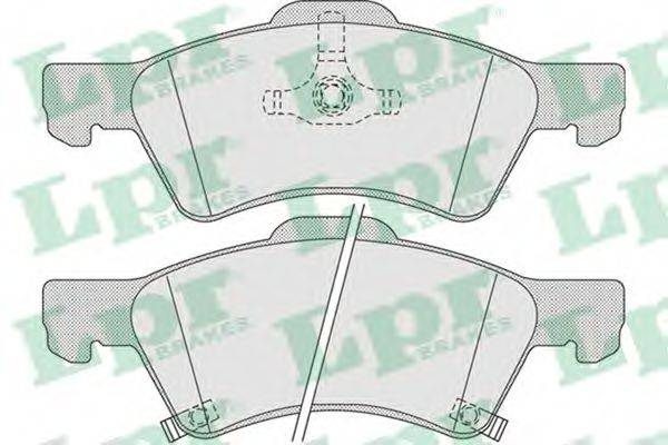 LPR 05P1006 Комплект гальмівних колодок, дискове гальмо