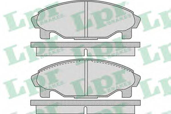 LPR 05P1081 Комплект гальмівних колодок, дискове гальмо