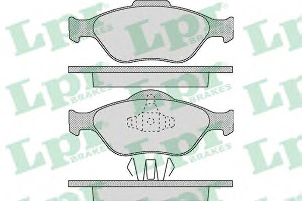 LPR 05P1088 Комплект гальмівних колодок, дискове гальмо