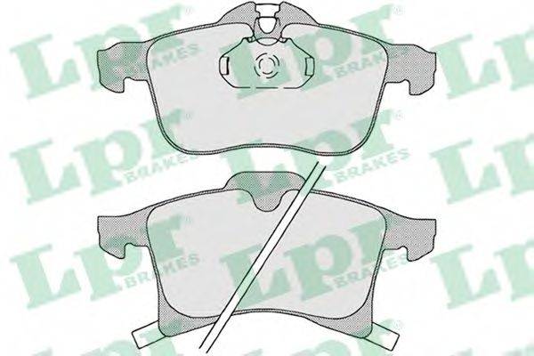 LPR 05P1197 Комплект гальмівних колодок, дискове гальмо