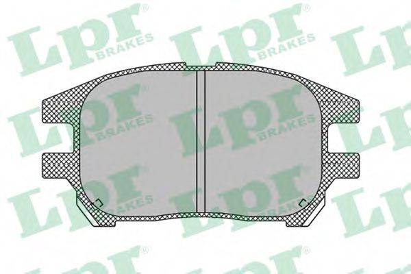 LPR 05P1332 Комплект гальмівних колодок, дискове гальмо