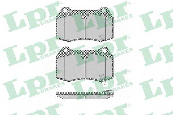 LPR 05P1358 Комплект гальмівних колодок, дискове гальмо