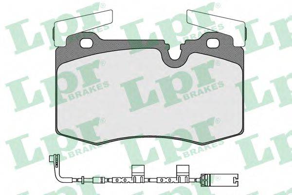 LPR 05P1556A Комплект гальмівних колодок, дискове гальмо