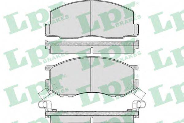 LPR 05P270 Комплект гальмівних колодок, дискове гальмо