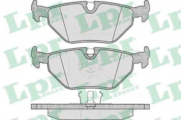 LPR 05P297 Комплект гальмівних колодок, дискове гальмо