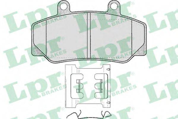 LPR 05P318 Комплект гальмівних колодок, дискове гальмо