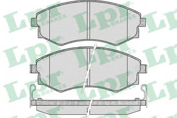 LPR 05P348 Комплект гальмівних колодок, дискове гальмо