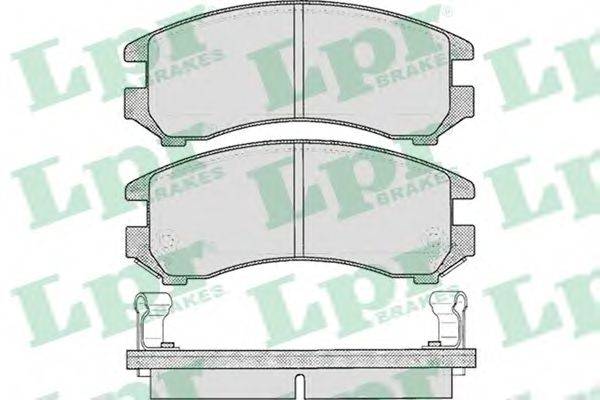 LPR 05P363 Комплект гальмівних колодок, дискове гальмо