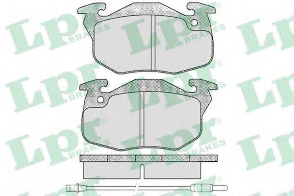 LPR 05P435 Комплект гальмівних колодок, дискове гальмо
