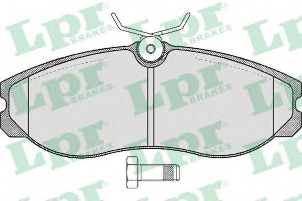 LPR 05P470 Комплект гальмівних колодок, дискове гальмо