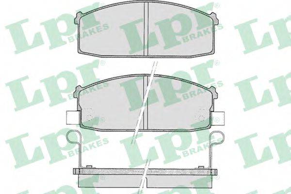 LPR 05P527 Комплект гальмівних колодок, дискове гальмо