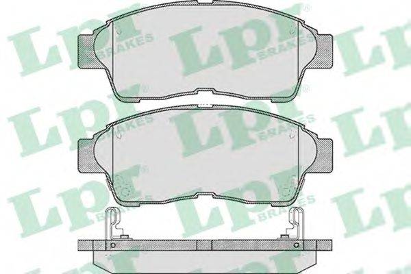 LPR 05P561 Комплект гальмівних колодок, дискове гальмо