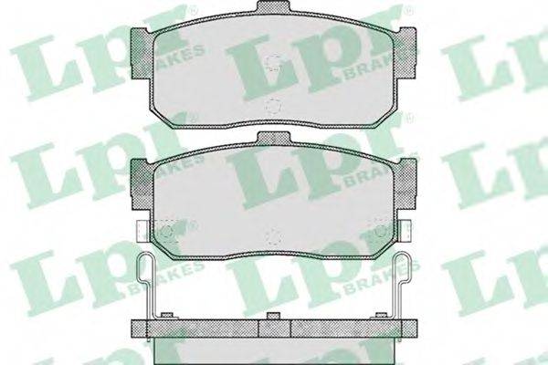 LPR 05P602 Комплект гальмівних колодок, дискове гальмо
