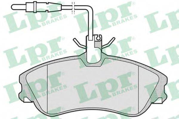 LPR 05P683 Комплект гальмівних колодок, дискове гальмо