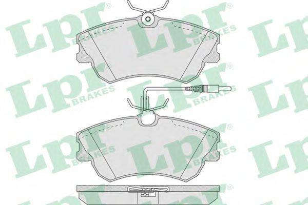 LPR 05P750 Комплект гальмівних колодок, дискове гальмо