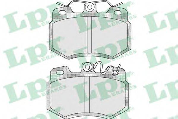 LPR 05P931 Комплект гальмівних колодок, дискове гальмо