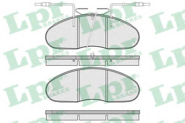 LPR 05P976 Комплект гальмівних колодок, дискове гальмо