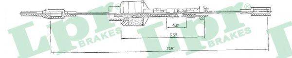 LPR C0518C Трос, управління зчепленням