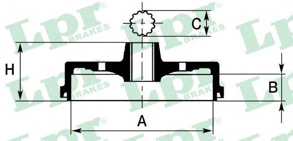 LPR 7D0503 Гальмівний барабан